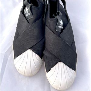 Adidas Superstar Slip On - Black w/ Black Logo